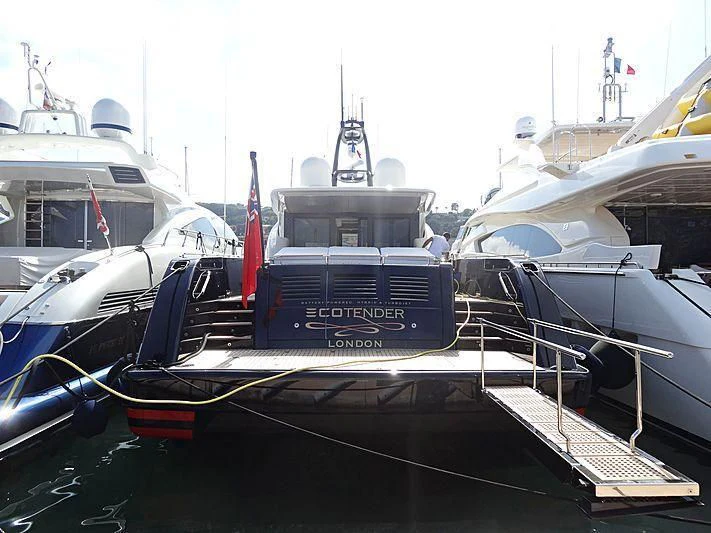a group of boats are parked aboard BLUE ROSE Yacht for Sale