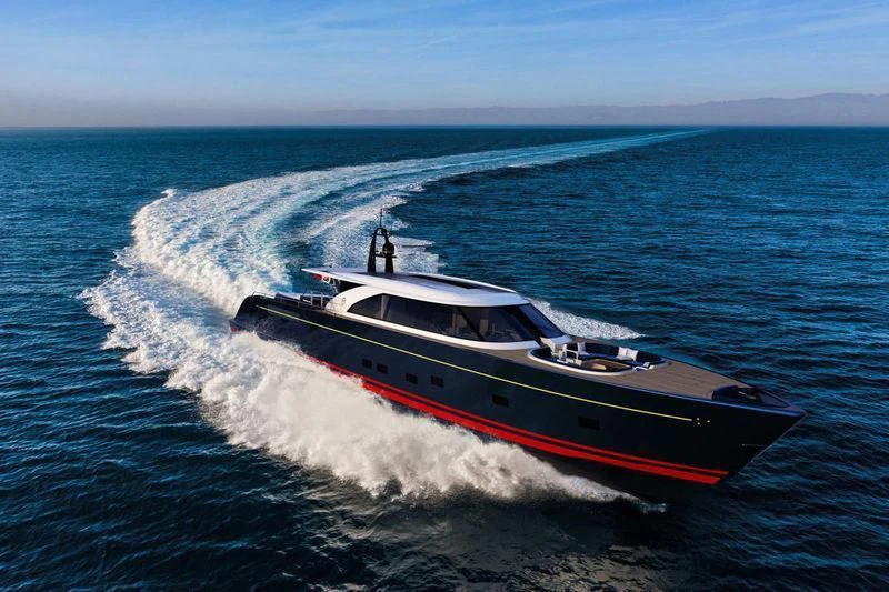 a boat on the water aboard BLUE ROSE Yacht for Sale