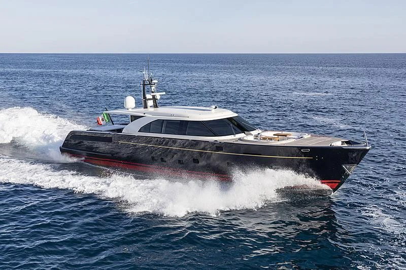 a boat on the water aboard BLUE ROSE Yacht for Sale