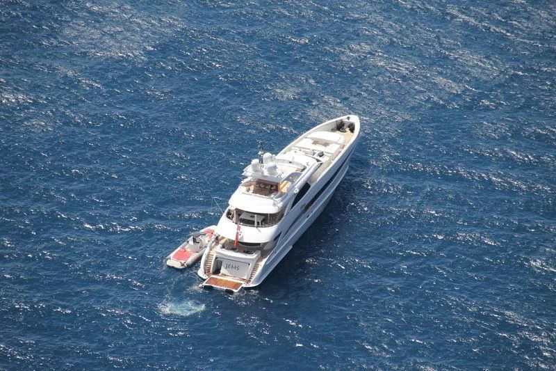 a boat in the water aboard JEMS Yacht for Sale