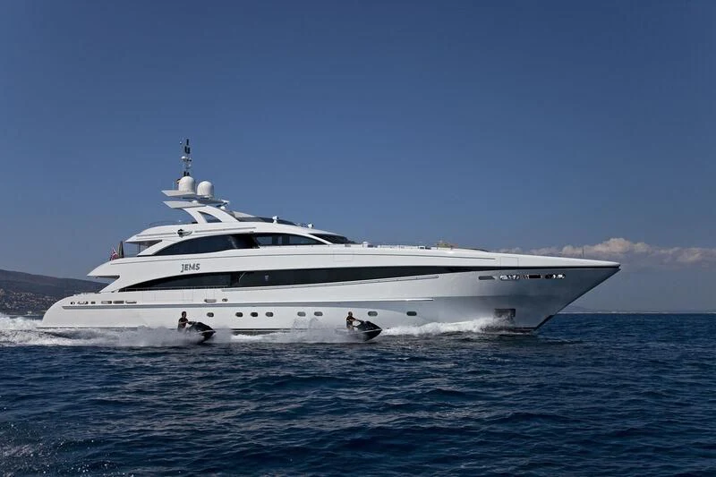 a boat on the water aboard JEMS Yacht for Sale