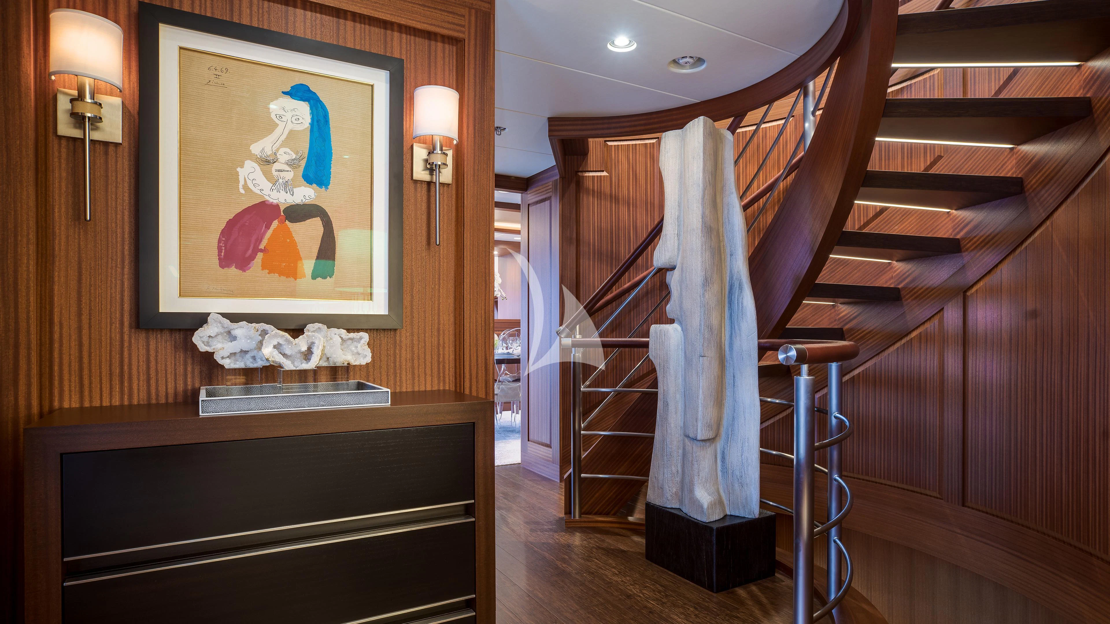 a painting on a wall aboard ENDLESS SUMMER Yacht for Sale