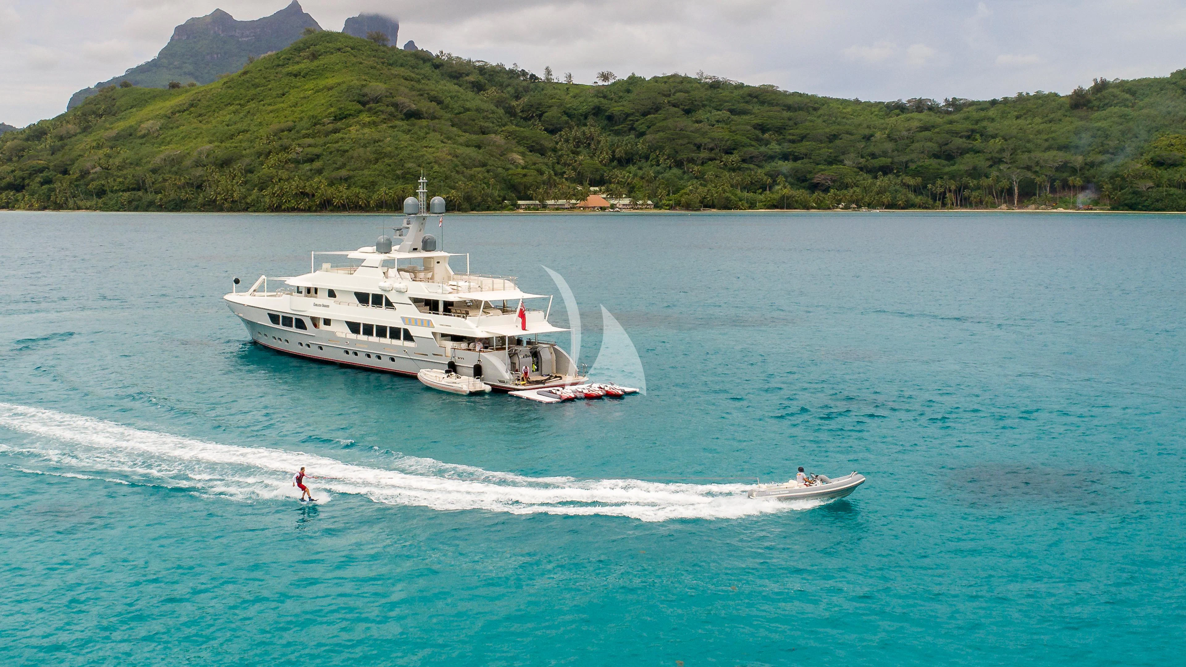 a boat sailing on the water aboard ENDLESS SUMMER Yacht for Sale