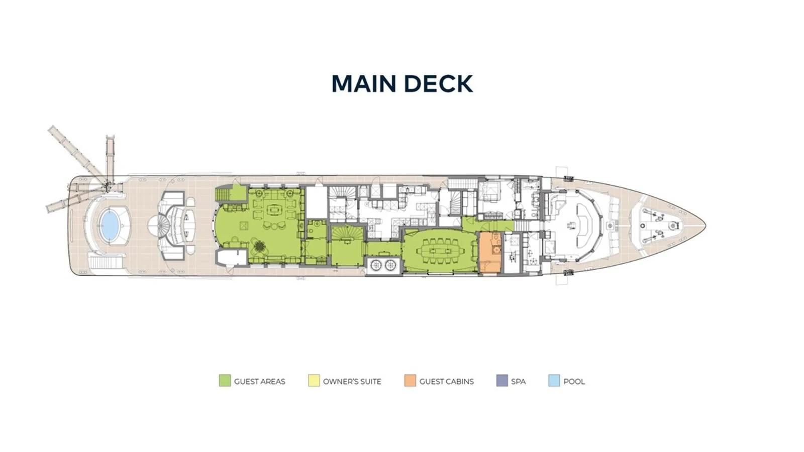 diagram aboard LUDZIE Yacht for Sale
