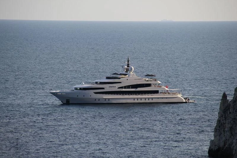 a white yacht in the water aboard LUDZIE Yacht for Sale