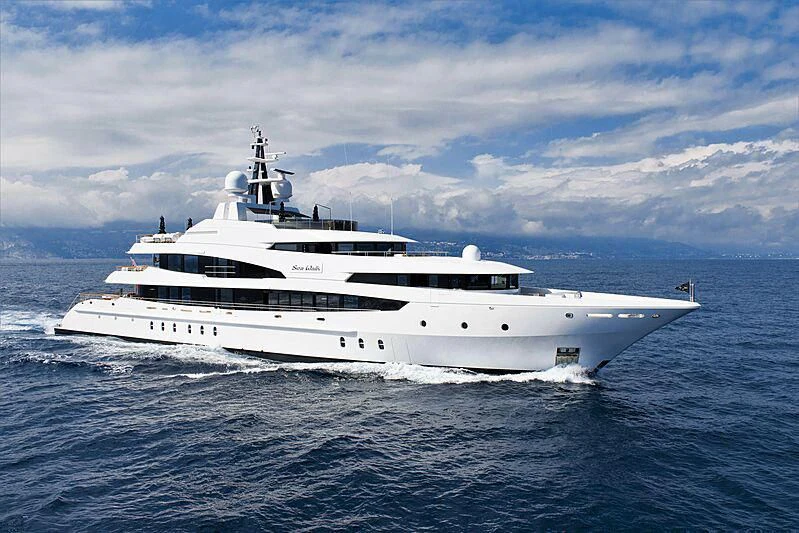 a white yacht in the water aboard LUDZIE Yacht for Sale