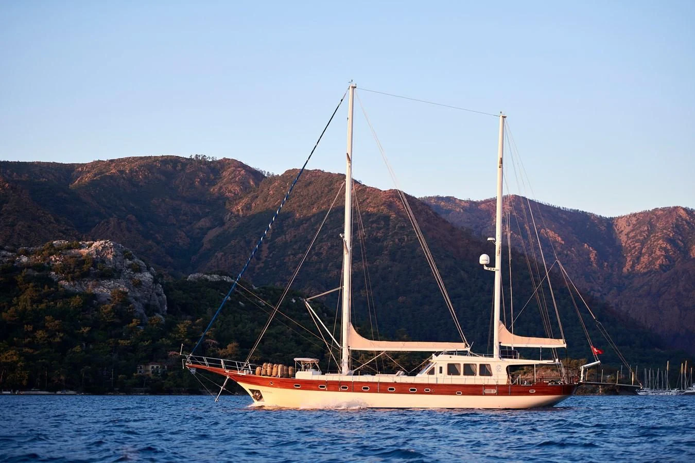 a boat on the water aboard KAFTAN Yacht for Sale