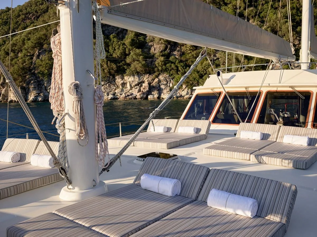 a boat on the water aboard KAFTAN Yacht for Sale