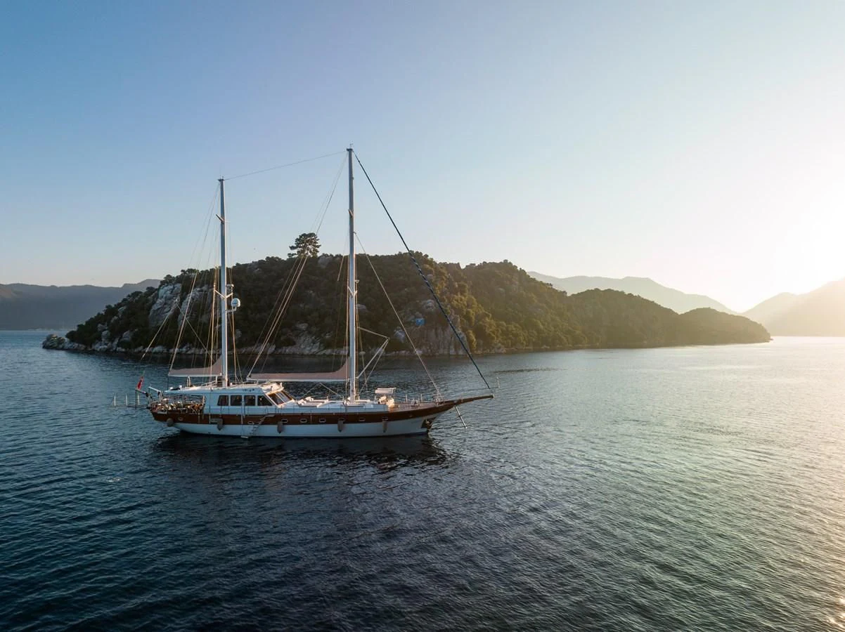 a boat on the water aboard KAFTAN Yacht for Sale