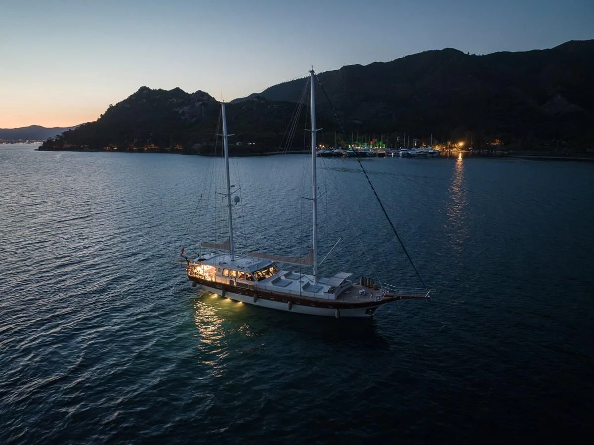 a boat on the water aboard KAFTAN Yacht for Sale