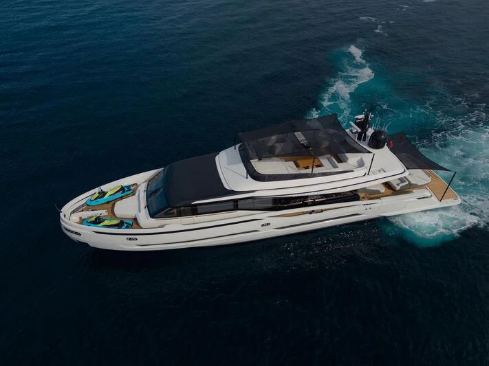a boat on the water aboard IL SOGNO Yacht for Sale