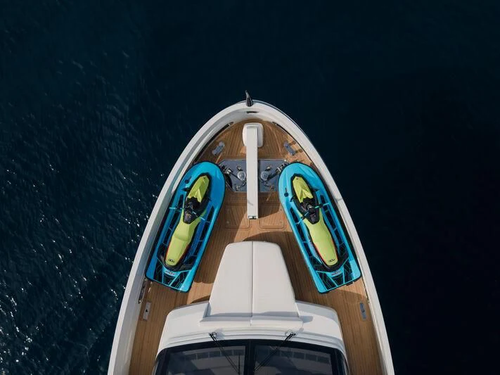a space shuttle on a launch pad aboard IL SOGNO Yacht for Sale