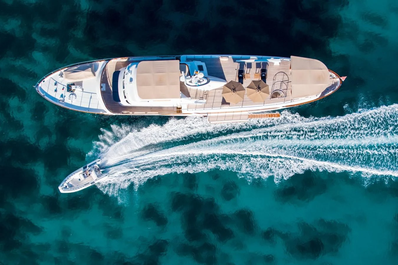 a boat in the water aboard ODYSSEY III Yacht for Sale