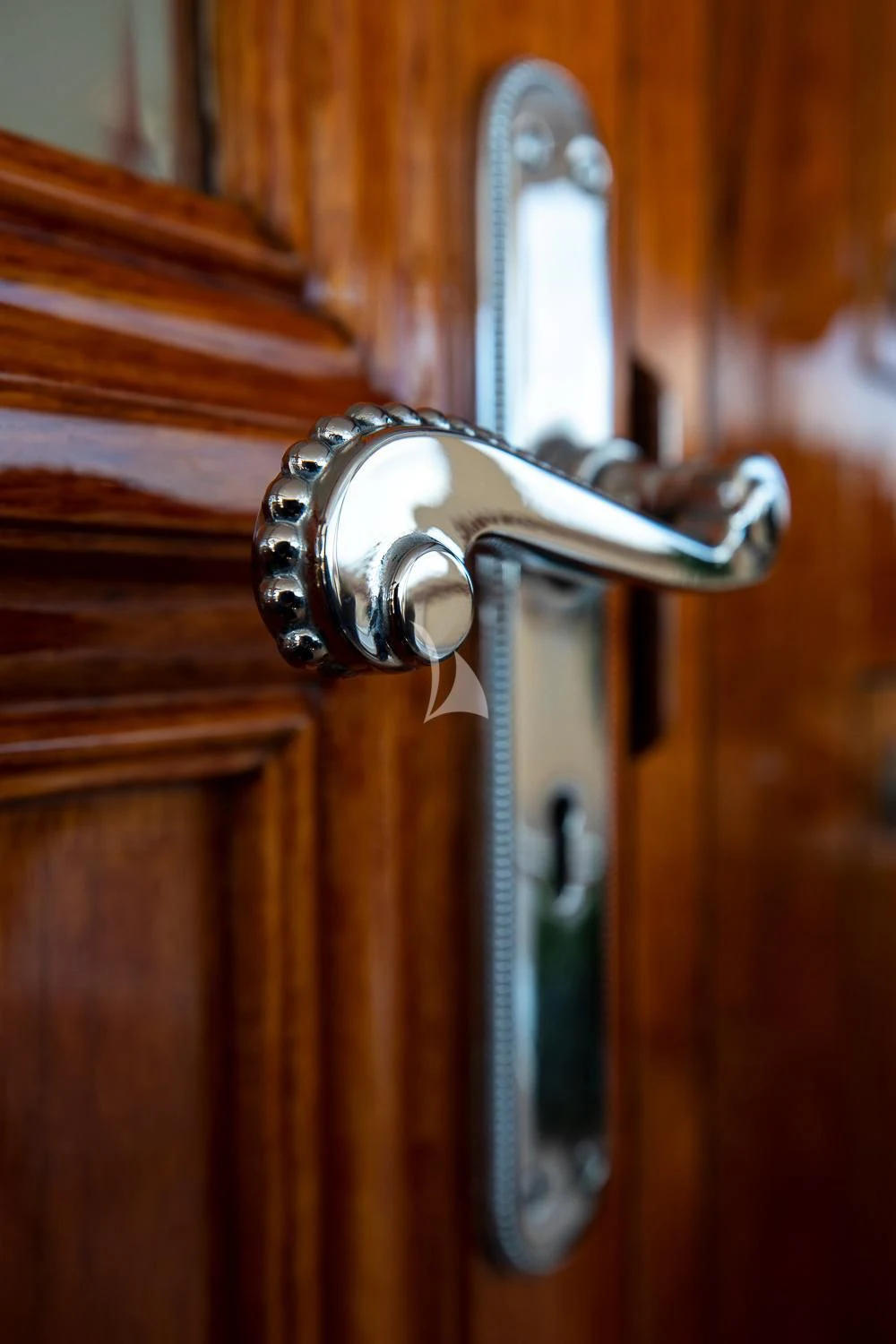 a door handle with a handle aboard ODYSSEY III Yacht for Sale