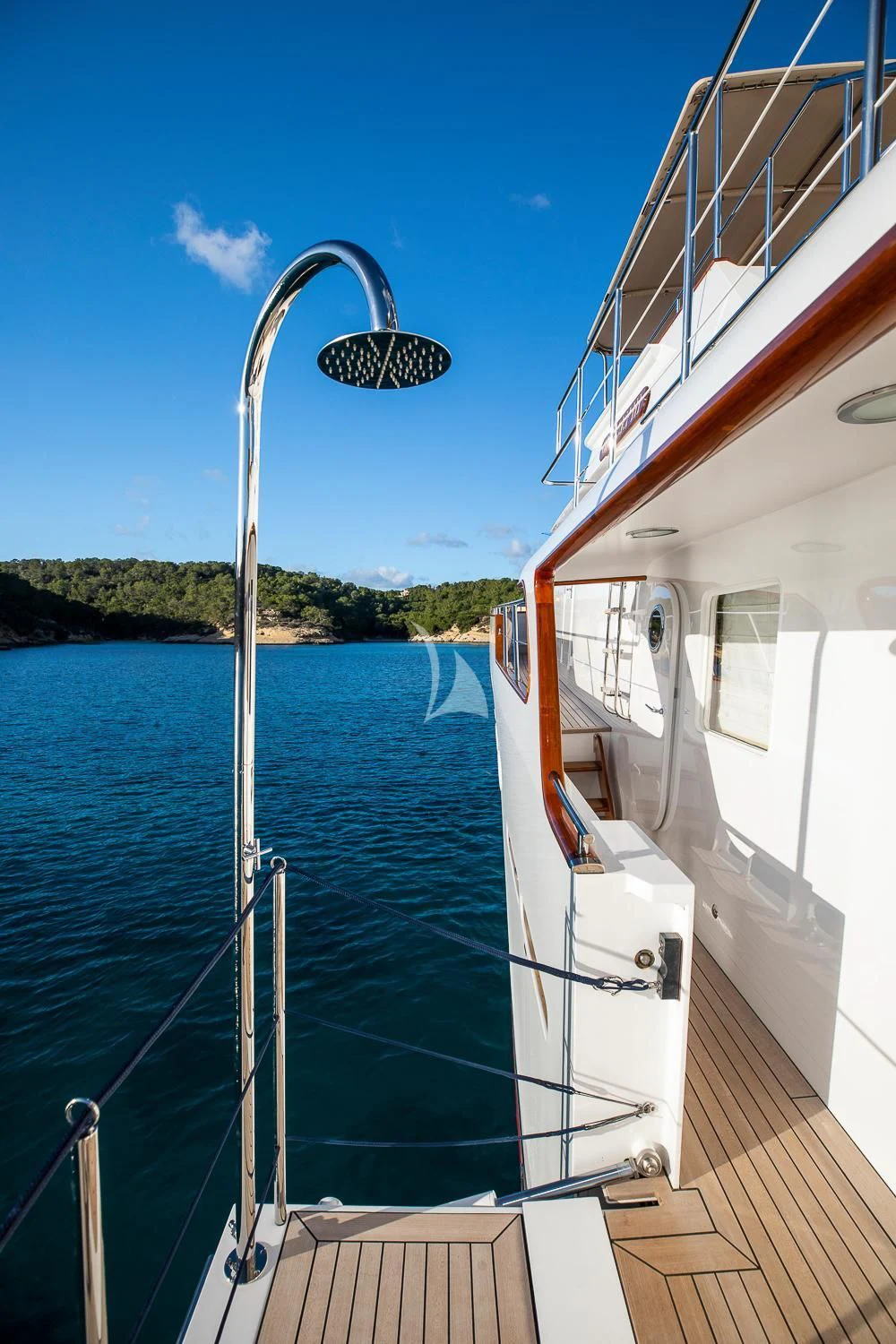 a boat on the water aboard ODYSSEY III Yacht for Sale