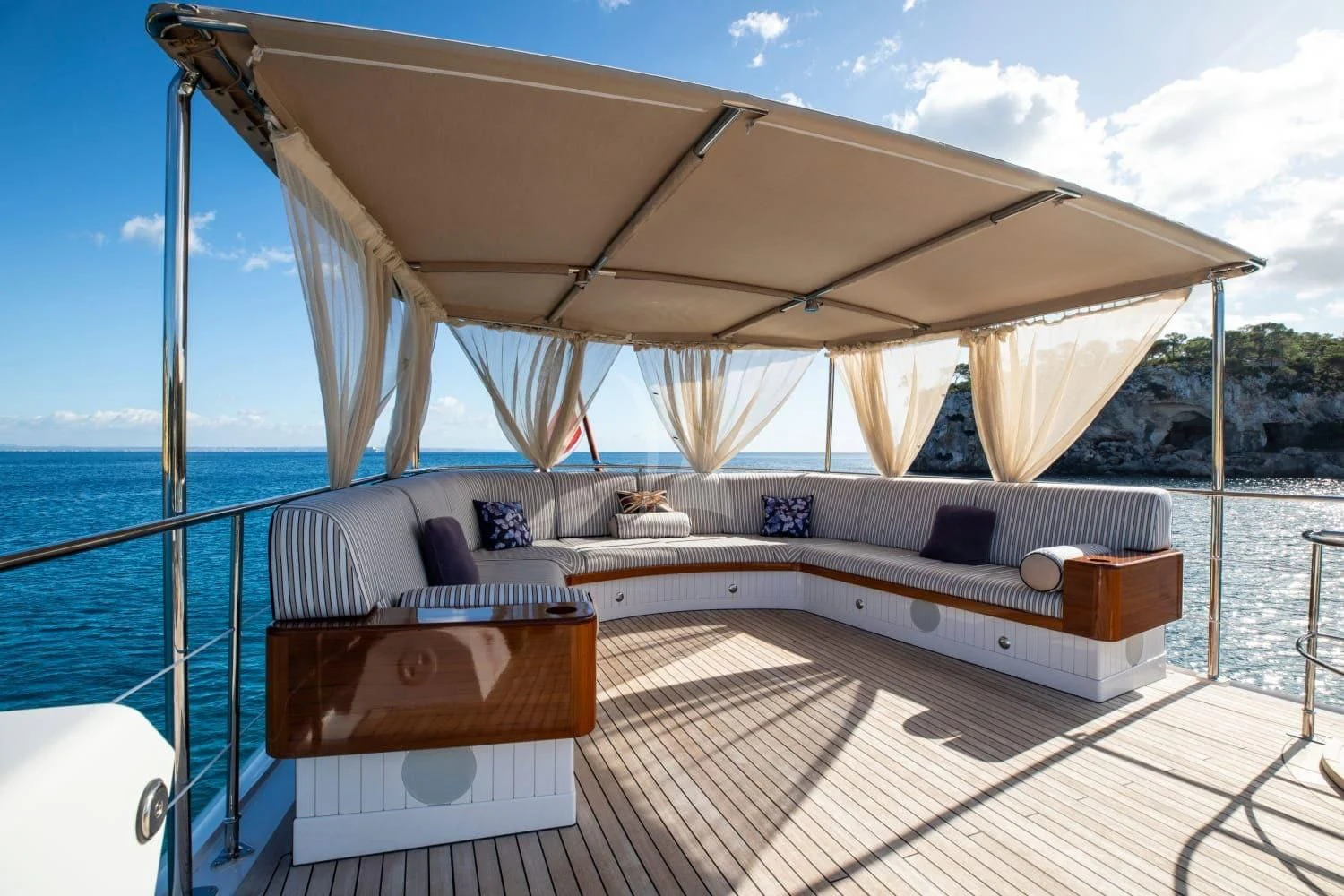 a boat on the water aboard ODYSSEY III Yacht for Sale