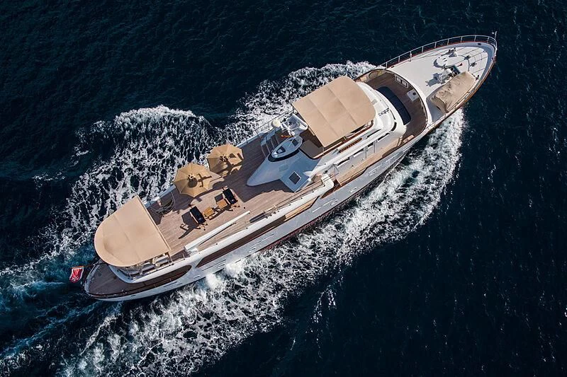 a space ship in the ocean aboard ODYSSEY III Yacht for Sale