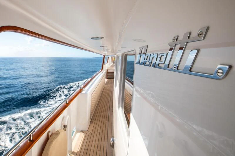 a boat on the water aboard ODYSSEY III Yacht for Sale