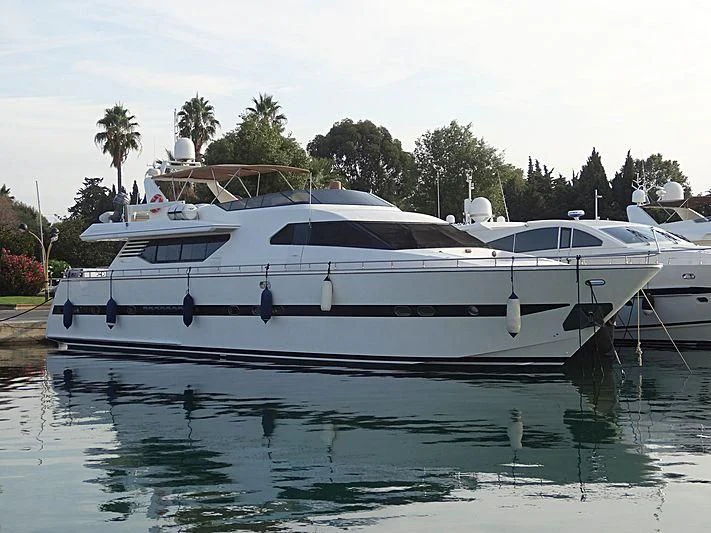 a boat on the water aboard CASCAIS M Yacht for Sale