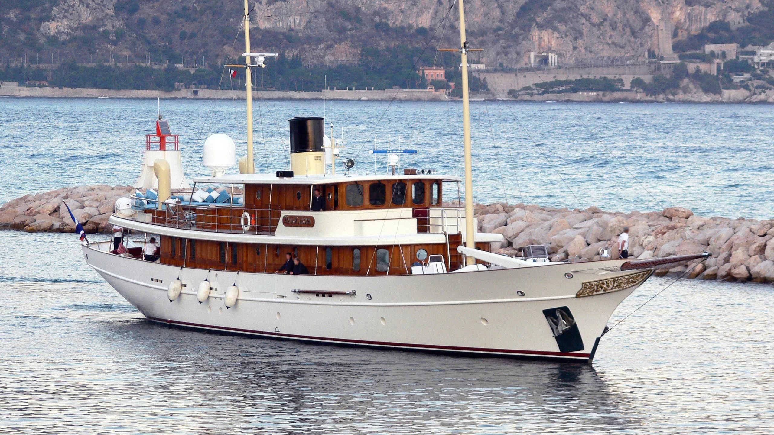 a boat on the water aboard ARRIVA Yacht for Sale