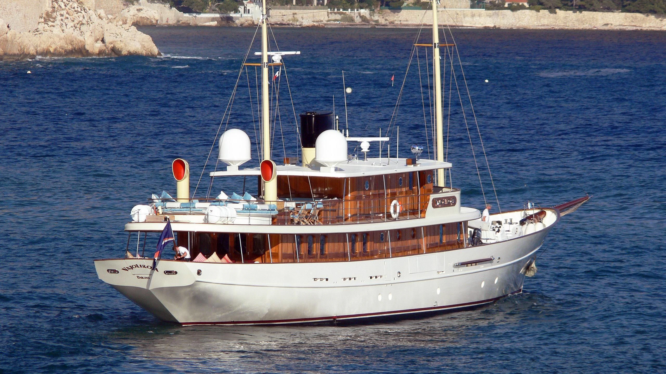 a boat on the water aboard ARRIVA Yacht for Sale