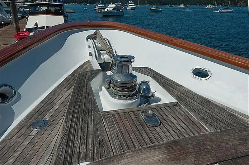 a metal object on a boat aboard ALL OF ME Yacht for Sale