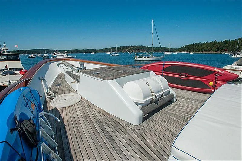 a boat docked at a pier aboard ALL OF ME Yacht for Sale