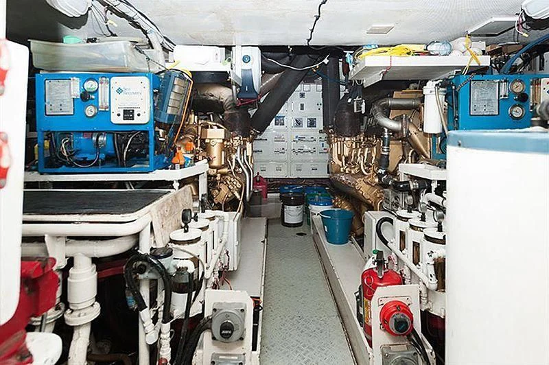 a room with machinery and tools aboard ALL OF ME Yacht for Sale