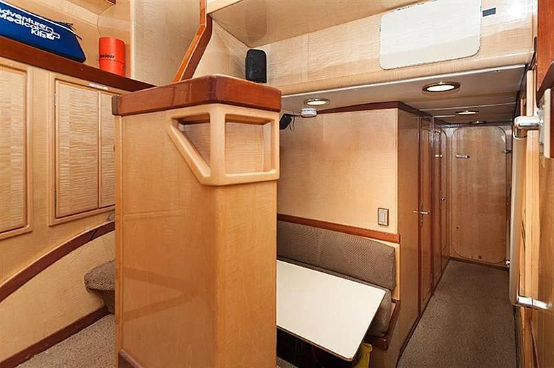 a wooden cabinet in a room aboard ALL OF ME Yacht for Sale