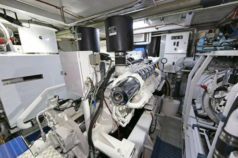 a close-up of a machine aboard HIDE N SEA Yacht for Sale