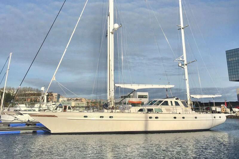 a boat in the water aboard HIDE N SEA Yacht for Sale