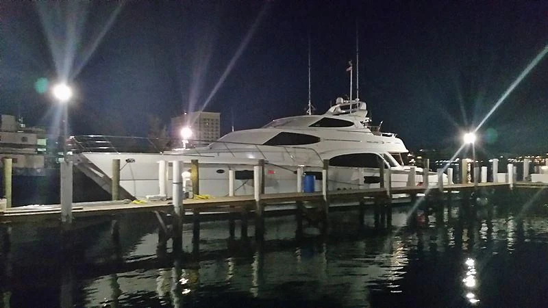 a boat on the water aboard AZURE II Yacht for Sale