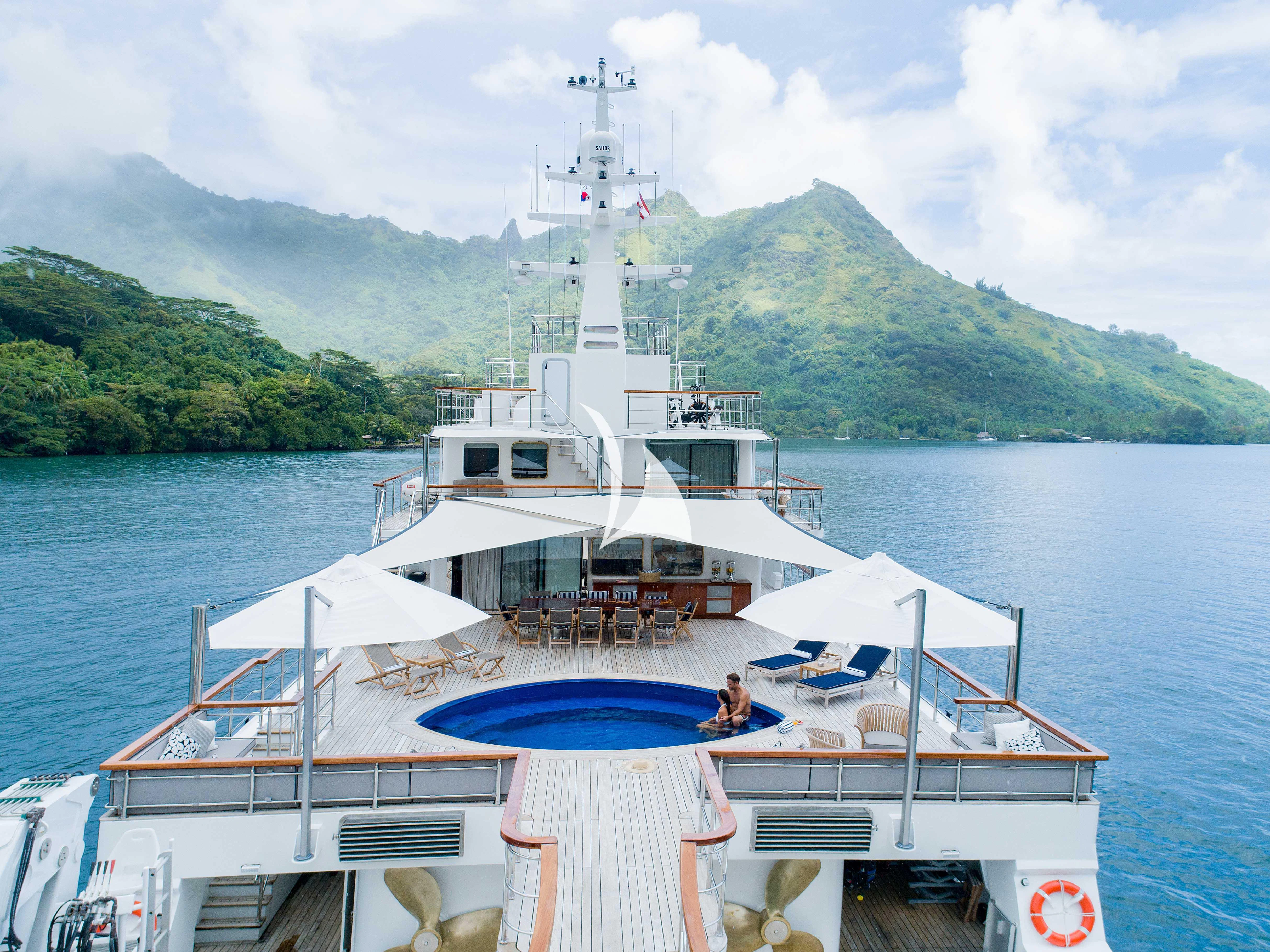 a boat on the water aboard LATITUDE Yacht for Sale