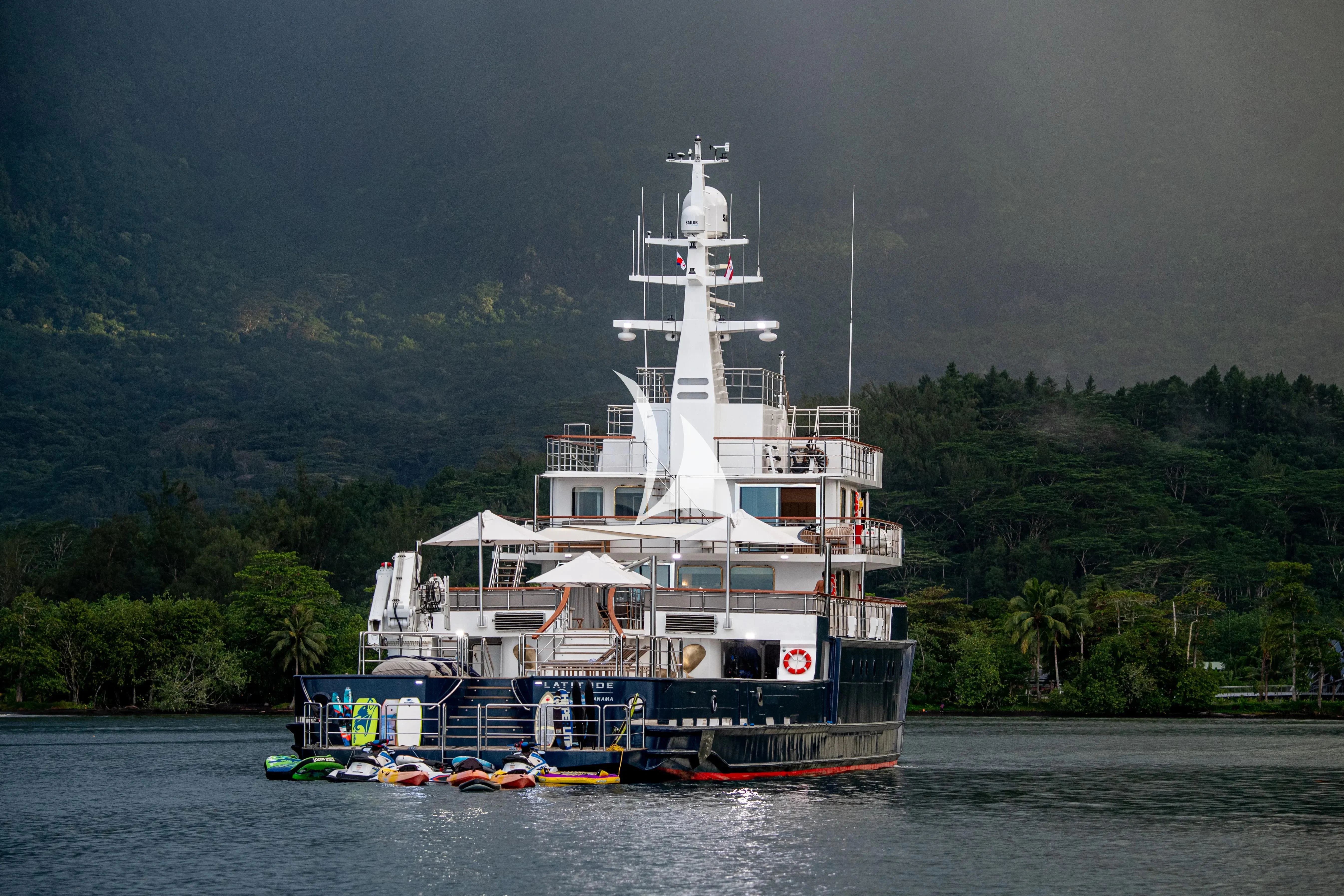 a boat on the water aboard LATITUDE Yacht for Sale