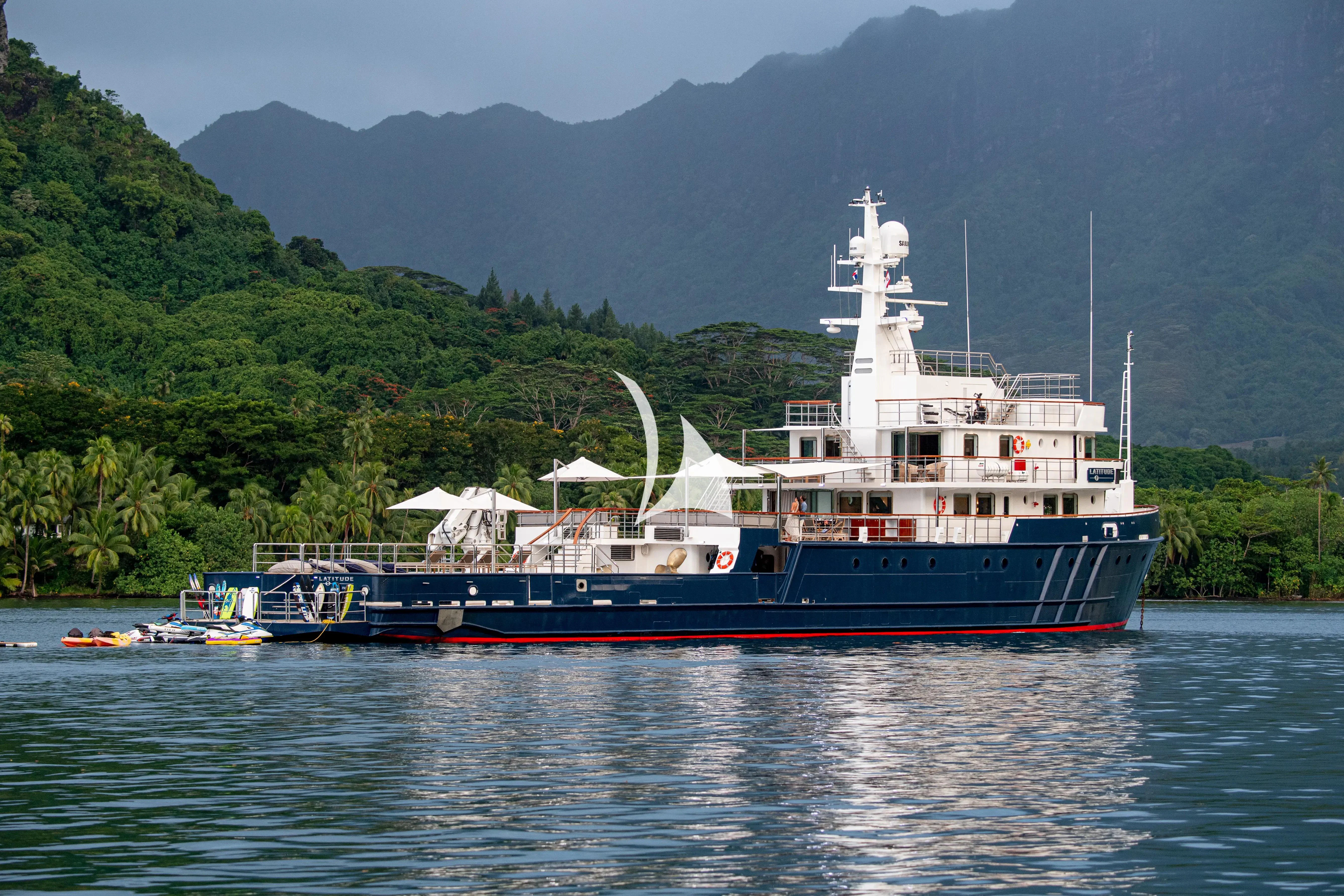 a boat on the water aboard LATITUDE Yacht for Sale