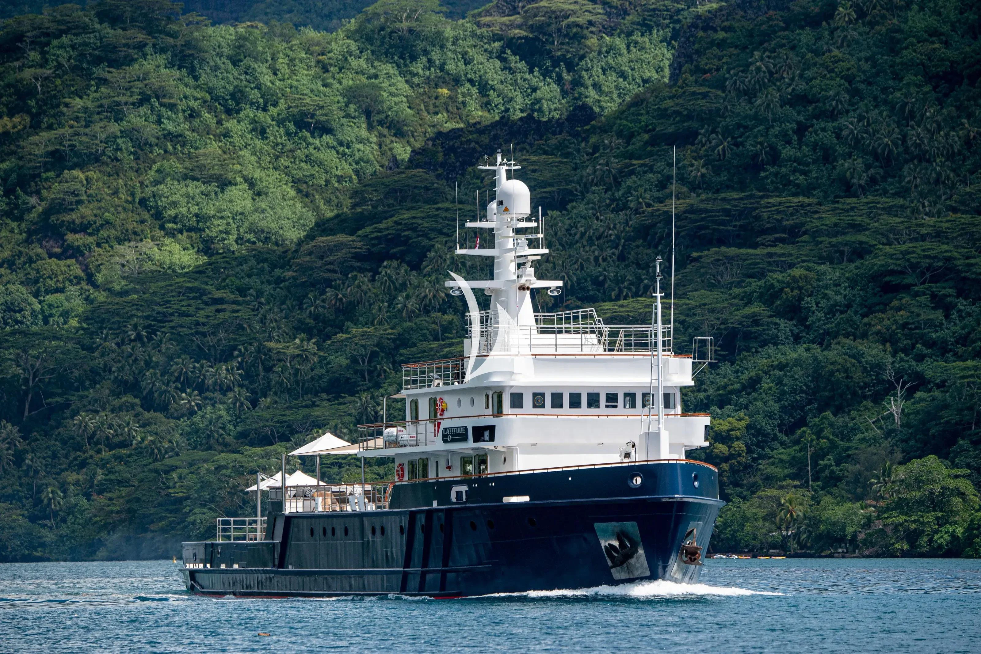 a boat on the water aboard LATITUDE Yacht for Sale