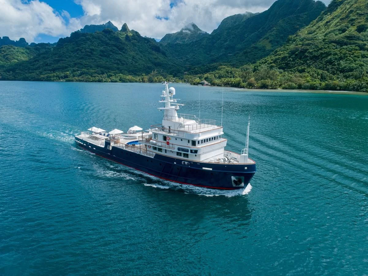 a boat on the water aboard LATITUDE Yacht for Sale