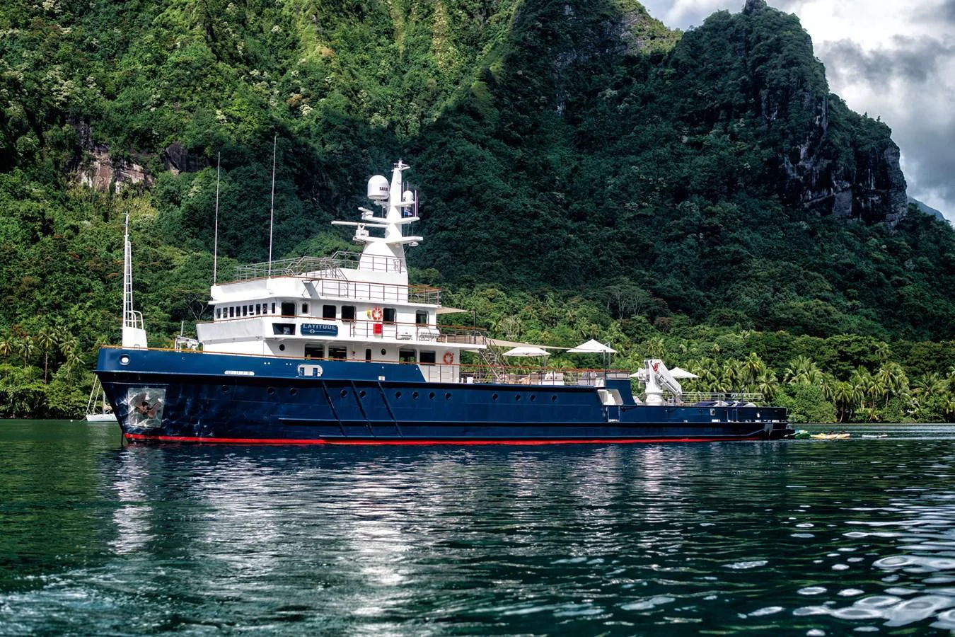 a boat on the water aboard LATITUDE Yacht for Sale