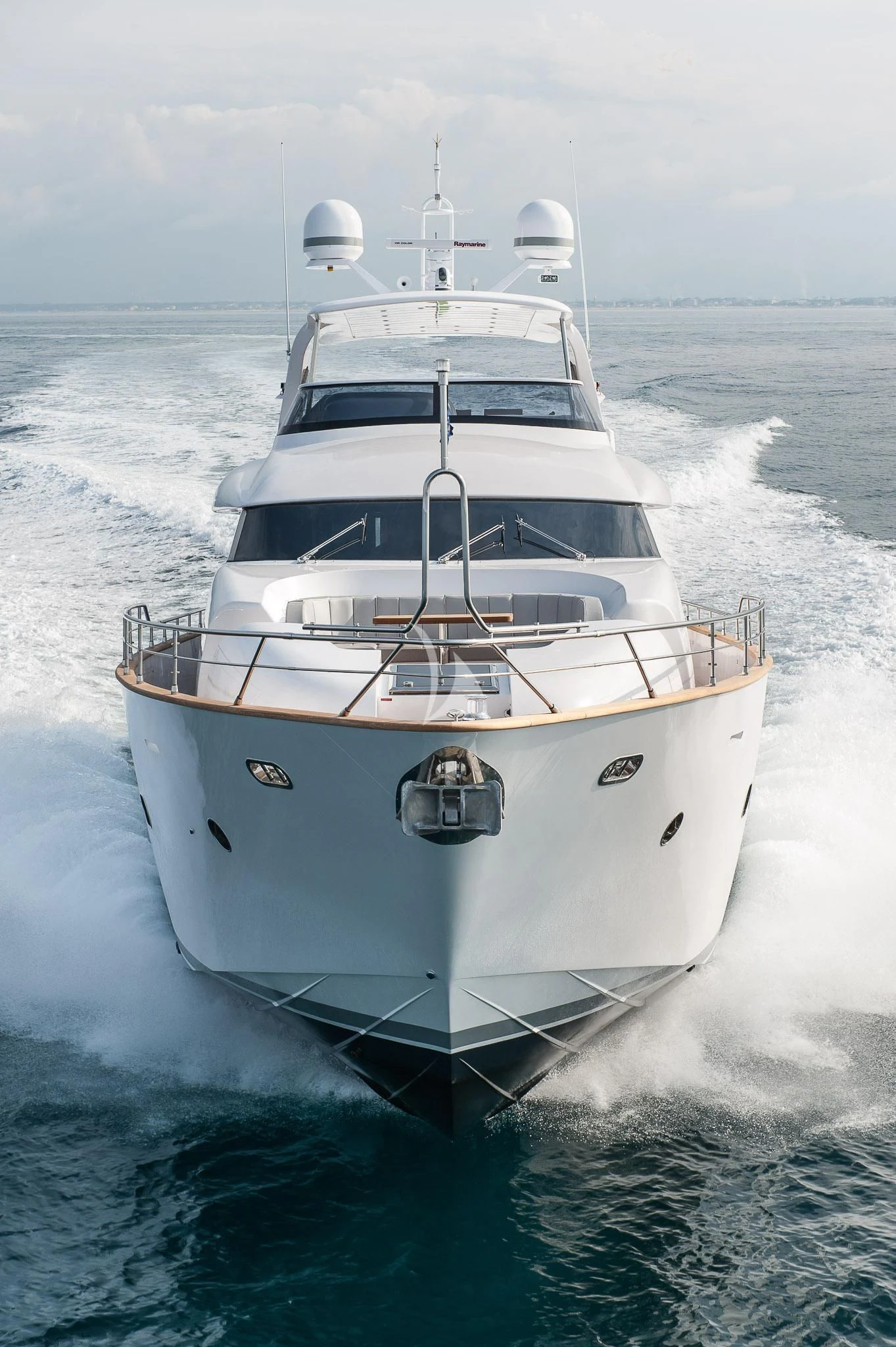 a white boat in the water aboard MIREDO Yacht for Sale