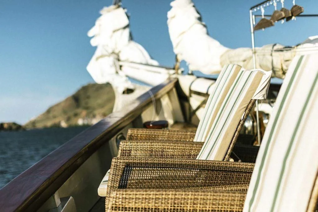 a boat on the water aboard MUTIARA LAUT Yacht for Sale