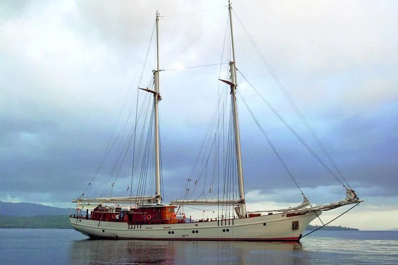 a boat on the water aboard MUTIARA LAUT Yacht for Sale