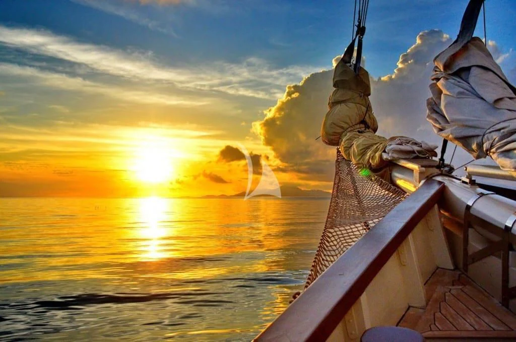 a boat on the water aboard MUTIARA LAUT Yacht for Sale