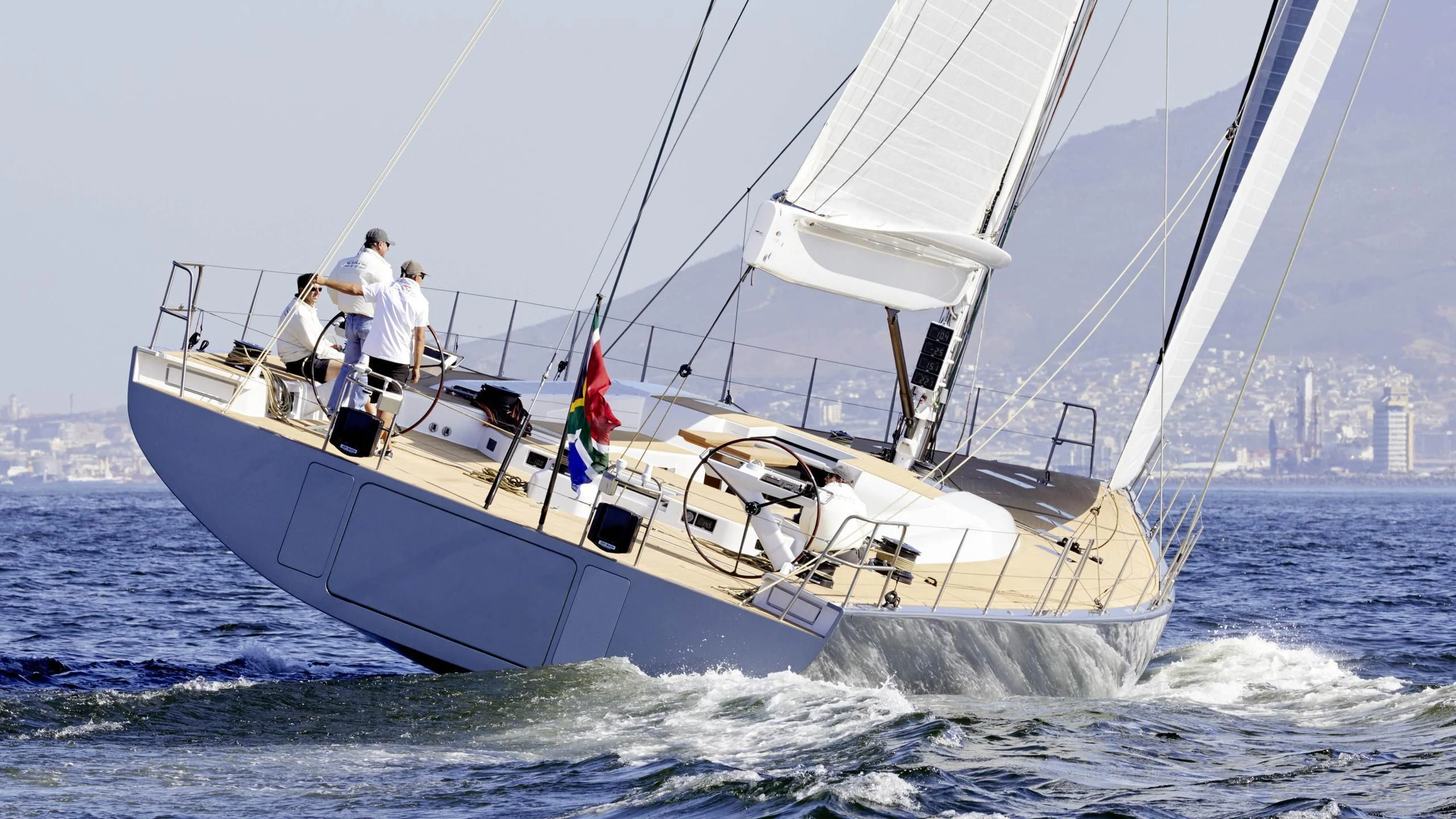 a boat with people on it aboard ALLSMOKE Yacht for Sale