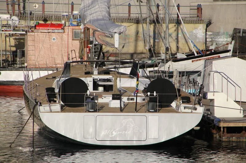 a boat in the water aboard ALLSMOKE Yacht for Sale