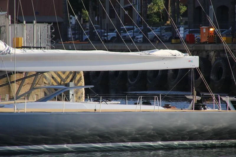 a large white pipe with a few hoses connected to it aboard ALLSMOKE Yacht for Sale