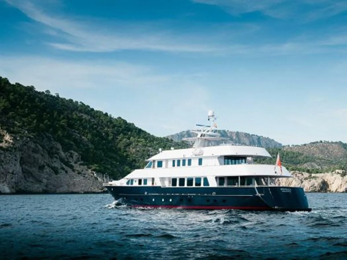 a boat on the water aboard CHARISMA Yacht for Sale