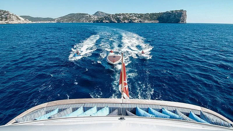 a boat on the water aboard CHARISMA Yacht for Sale