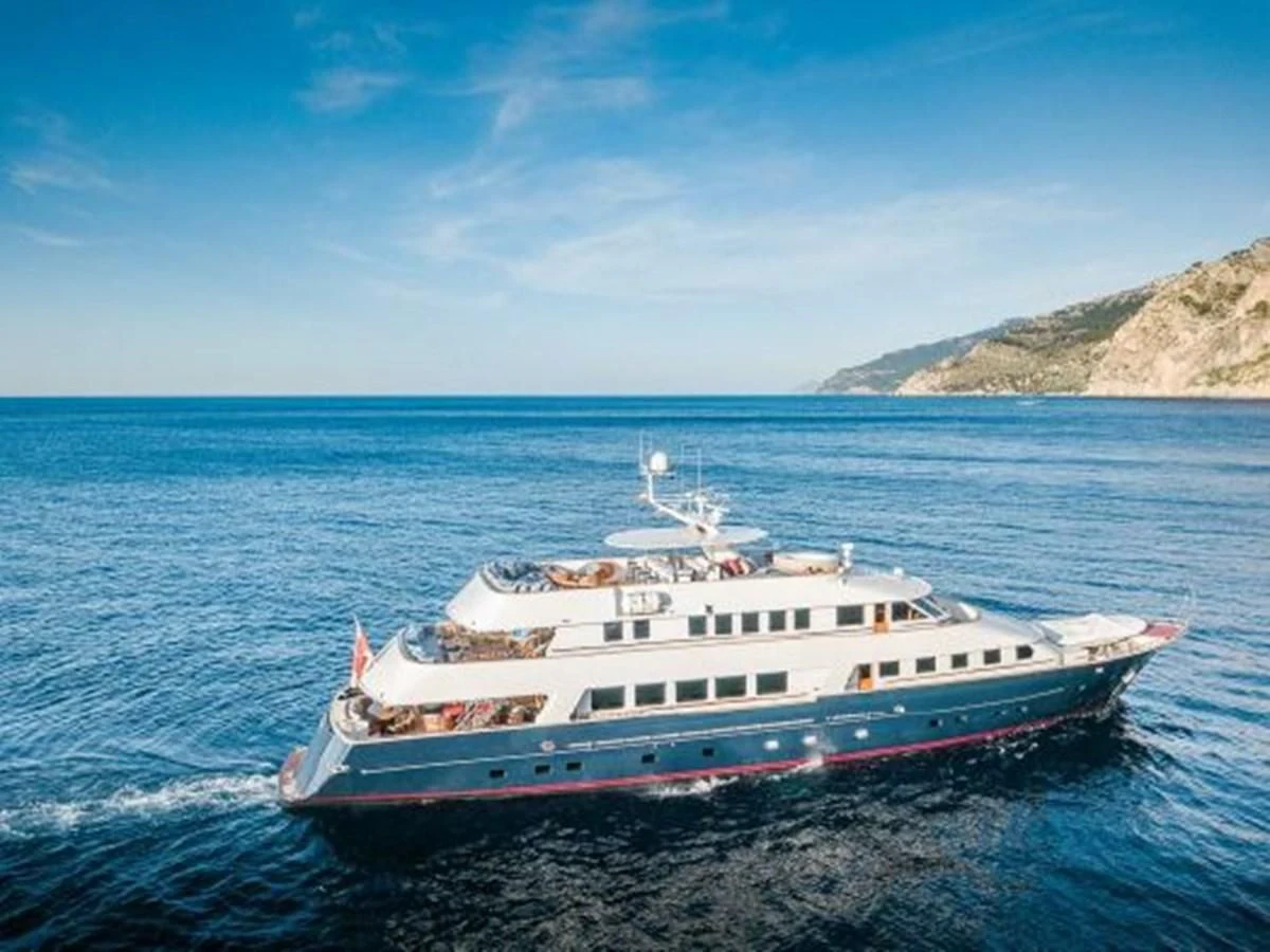 a boat in the water aboard CHARISMA Yacht for Sale