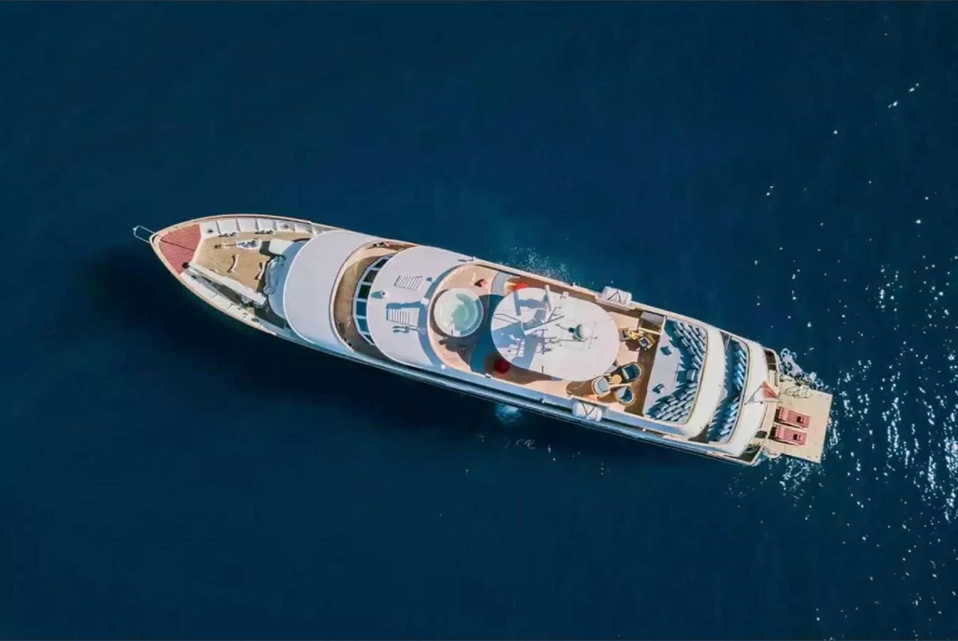 a satellite in space aboard CHARISMA Yacht for Sale