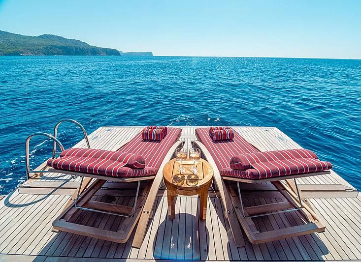 a boat on the water aboard CHARISMA Yacht for Sale
